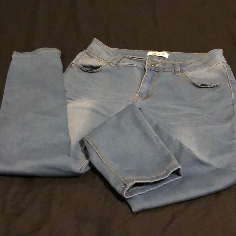 Tight fitting jeans